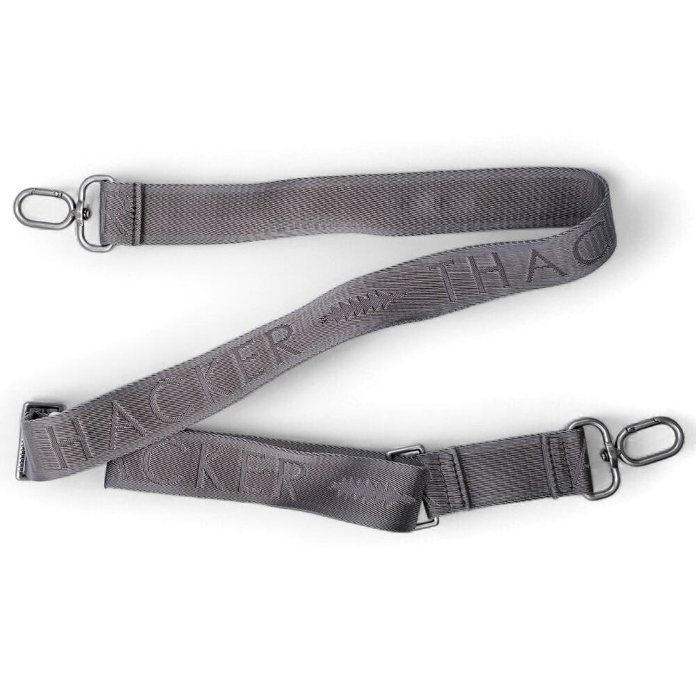 THACKER New York Nylon Crossbody Adjustable Strap Gray *NEW* - Picture 2 of 4